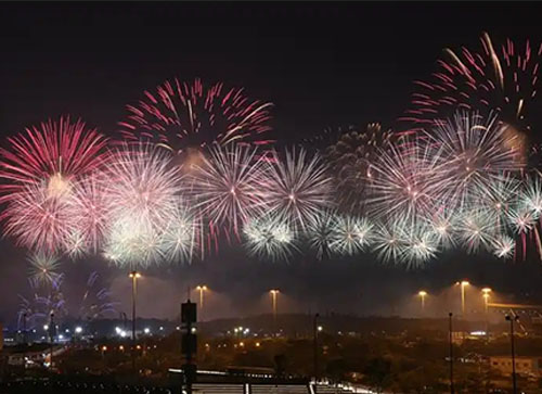 方山县焰火晚会